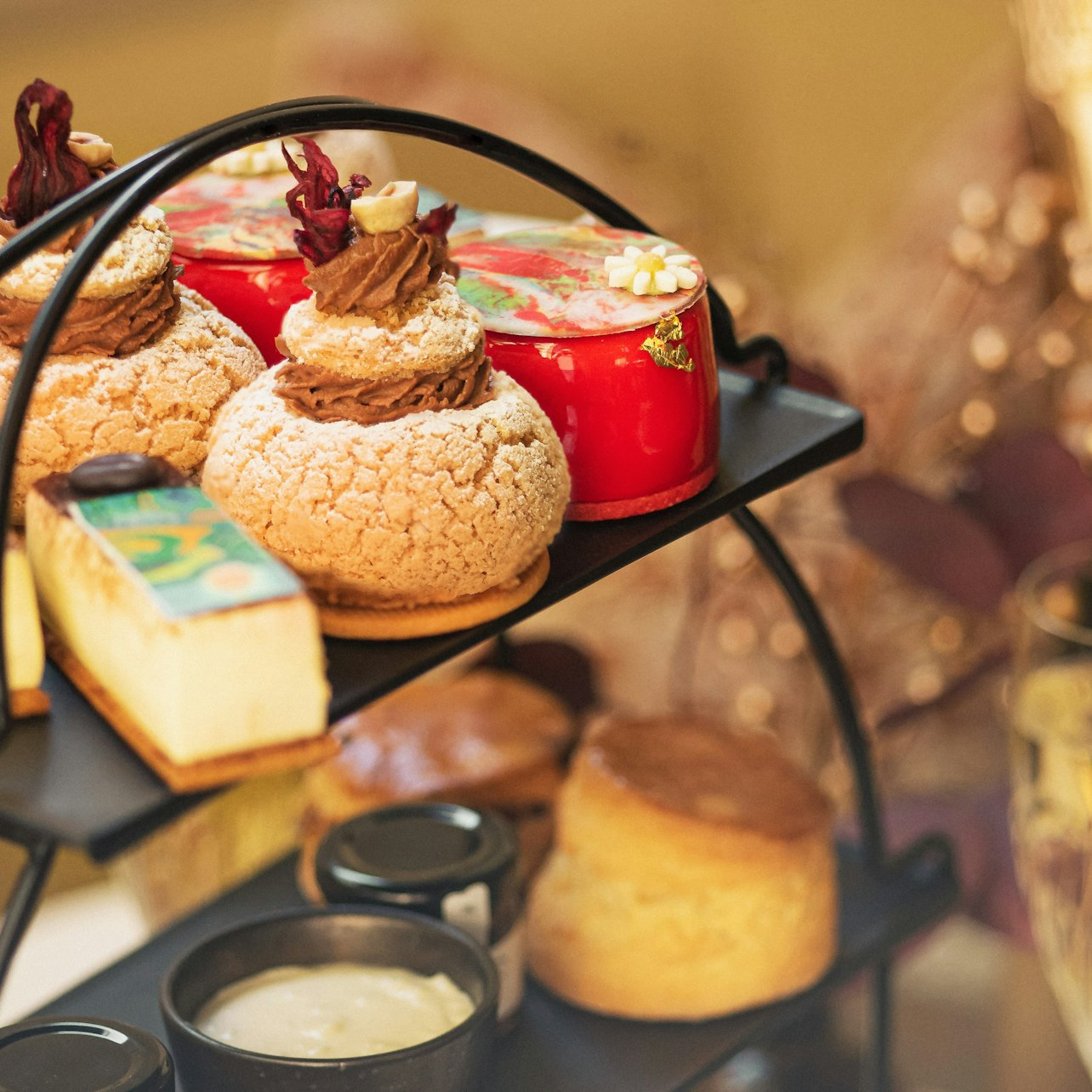 Experience the charm of afternoon tea with exquisite pastries scones and the rich history of European art at the National Gallery creating perfect memories in London.